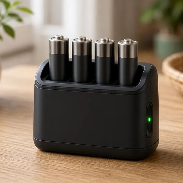 Bộ sạc pin chính hãng cho pin AA, AAA và pin sạc