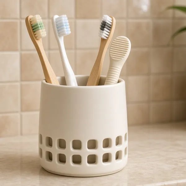 Cốc đánh răng phòng tắm gọn đẹp