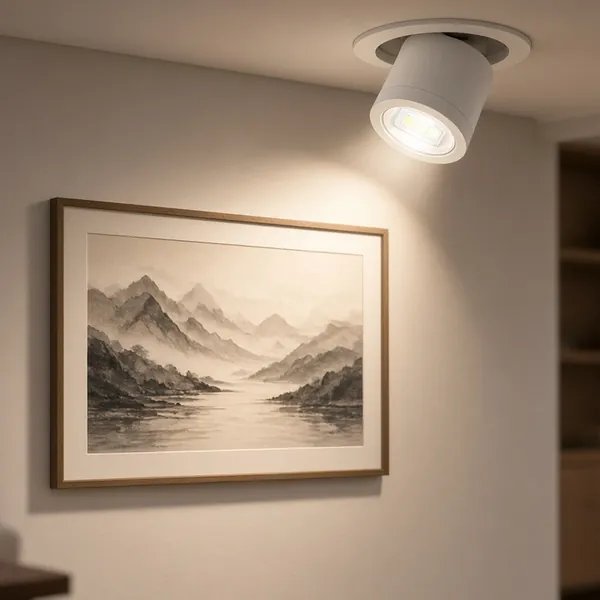 Đèn LED âm trần chỉnh hướng, linh hoạt góc chiếu sáng