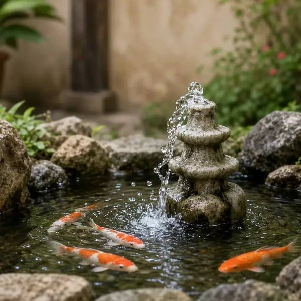 Hồ cá và tiểu cảnh cho sân vườn và cảnh quan