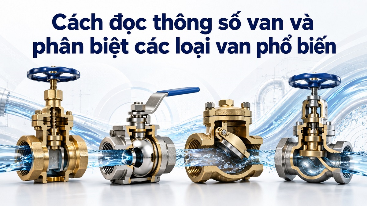 Cách đọc thông số van và phân biệt các loại van phổ biến