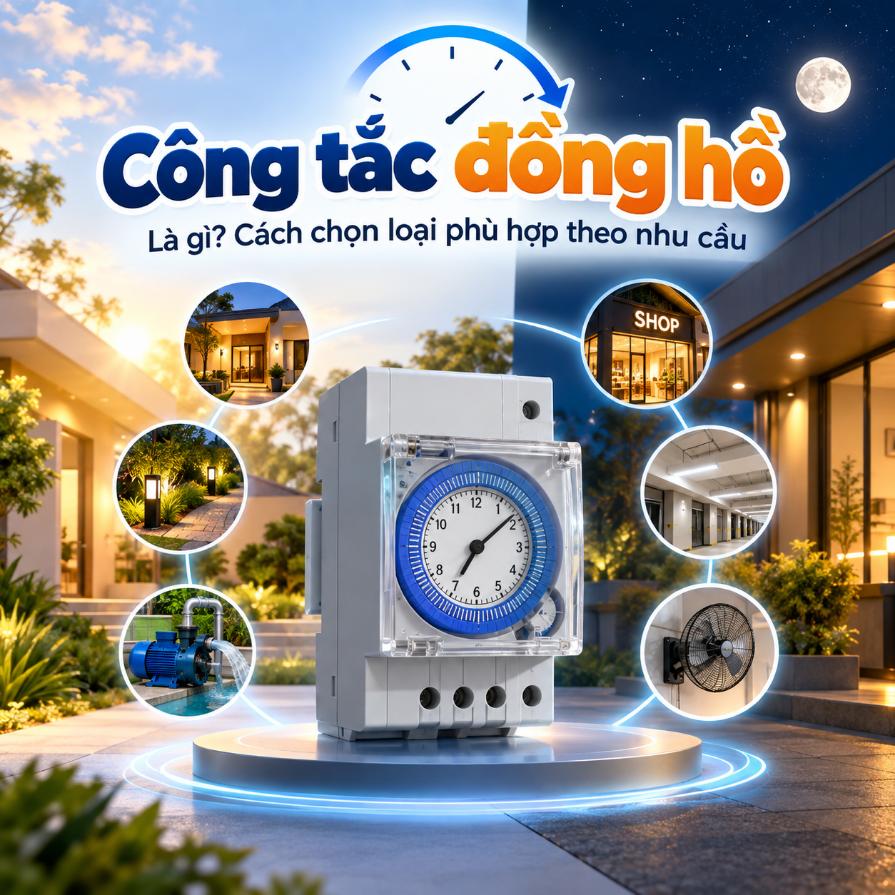 Công tắc đồng hồ là gì? Cách chọn loại phù hợp theo nhu cầu