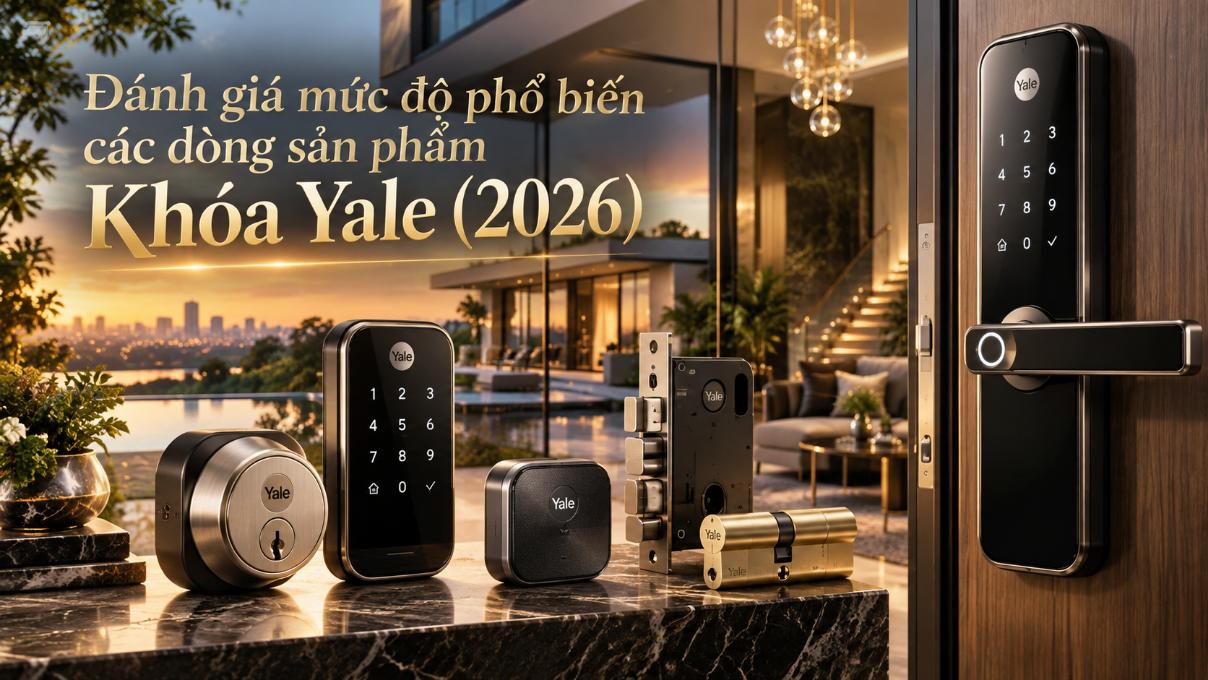 Đánh giá các dòng khóa Yale phổ biến năm 2026