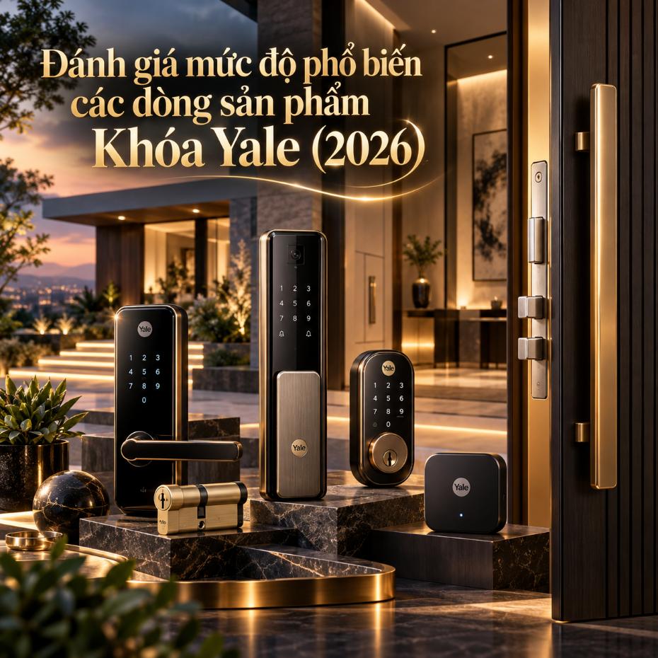 Đánh giá các dòng khóa Yale phổ biến năm 2026