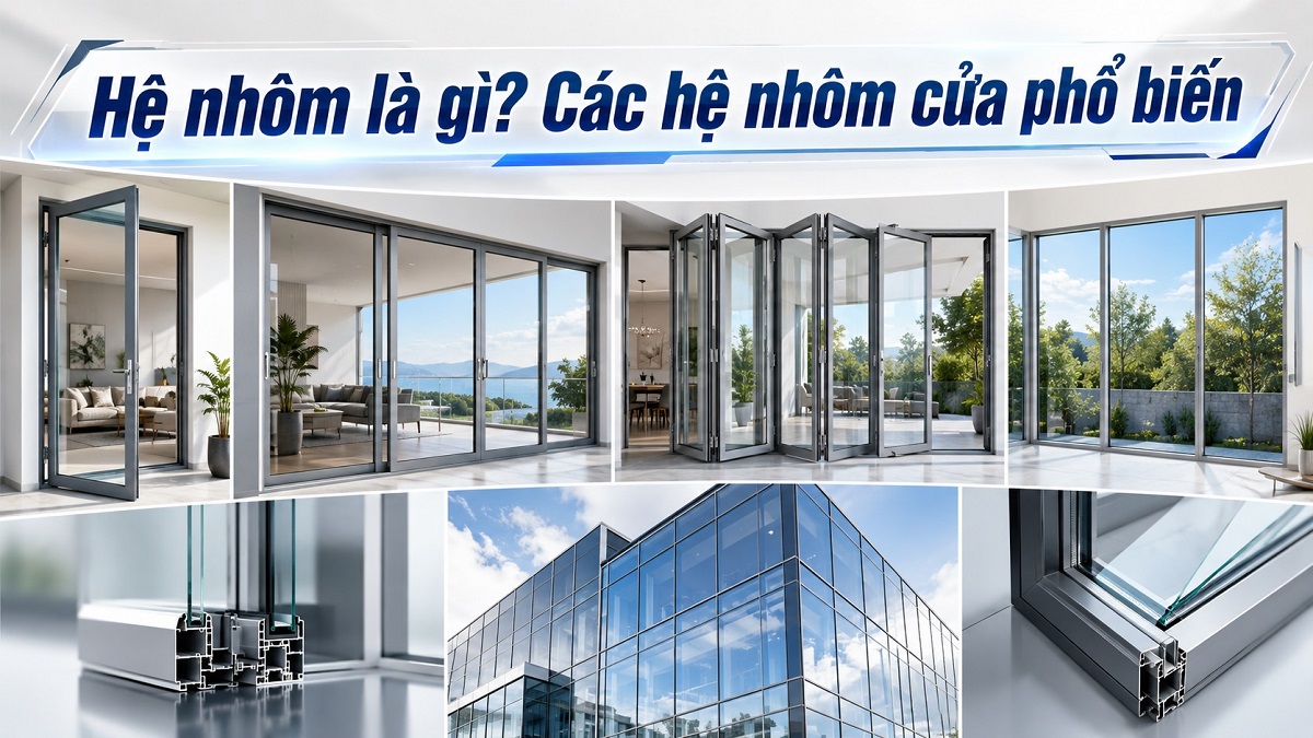 Hệ nhôm là gì? Các hệ nhôm cửa phổ biến hiện nay