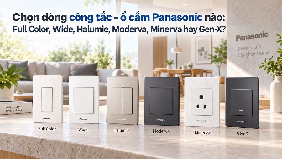 So sánh các dòng công tắc ổ cắm Panasonic: Nên chọn loại nào?