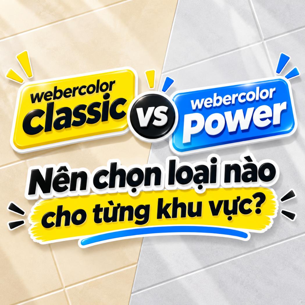 So sánh webercolor Classic và webercolor Power: Nên chọn loại nào cho từng khu vực?