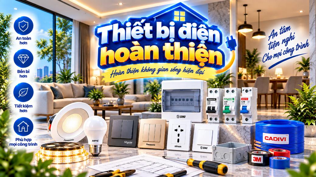 Phần 5- Phổ thông: Thiết bị điện hoàn thiện – Sản phẩm, thông số và cách chọn