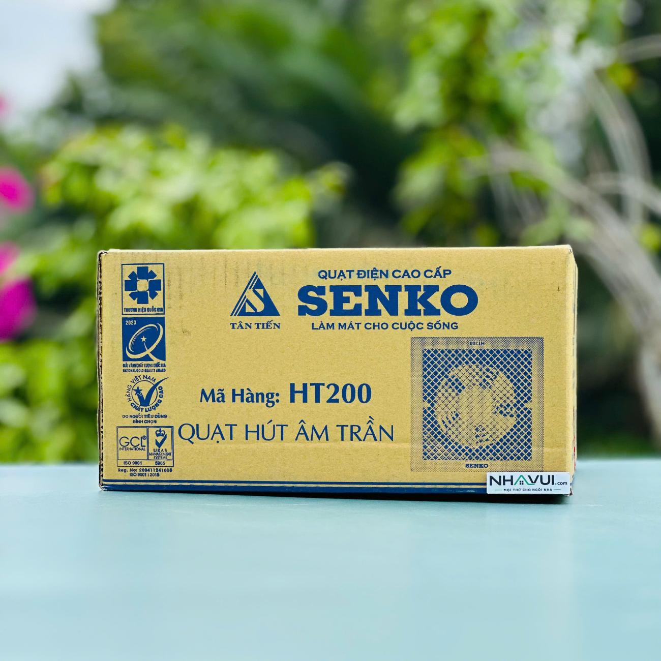 Quạt hút âm trần Senko HT200 35W 1 chiều màu trắng