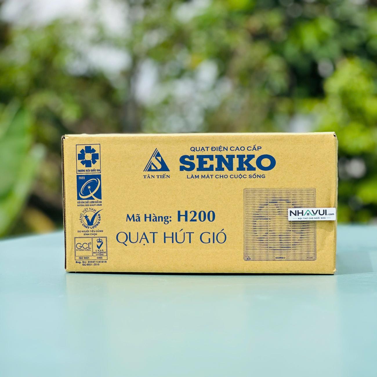 Quạt hút Senko H200 35W 2 chiều khung âm tường 250x250mm