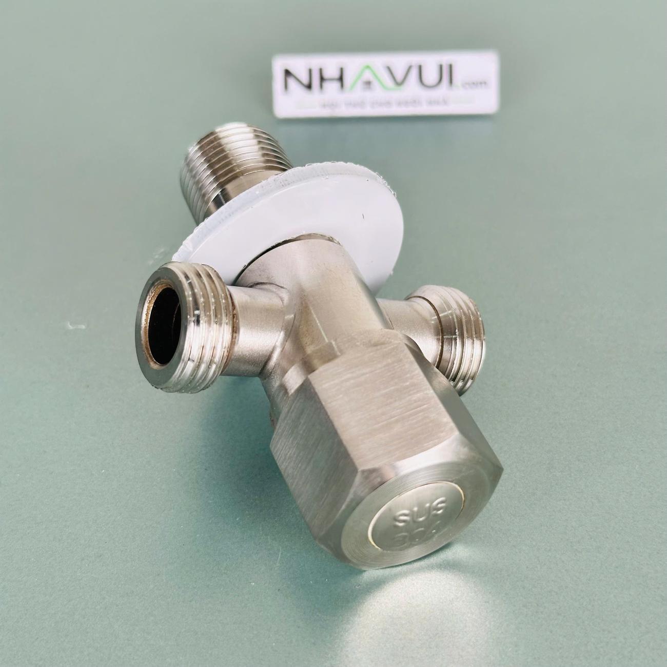 Van T Luco Ø21mm inox 304 – dùng chia đường cấp nước