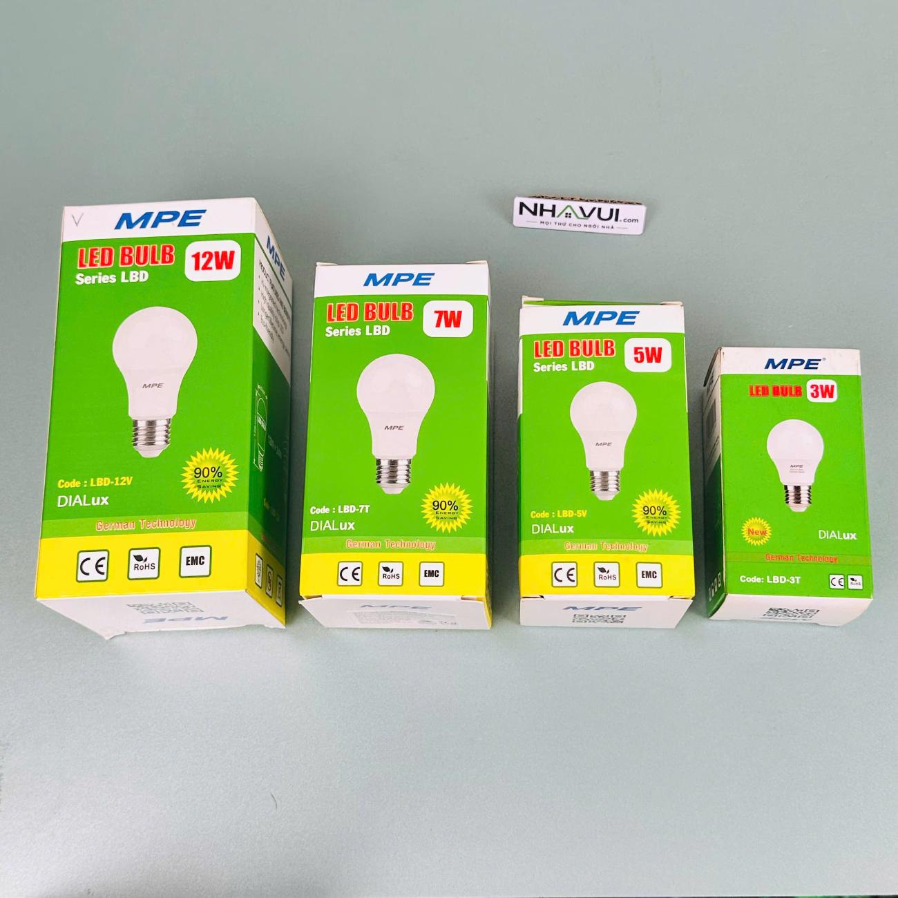 Đèn LED Bulb MPE LBD E27