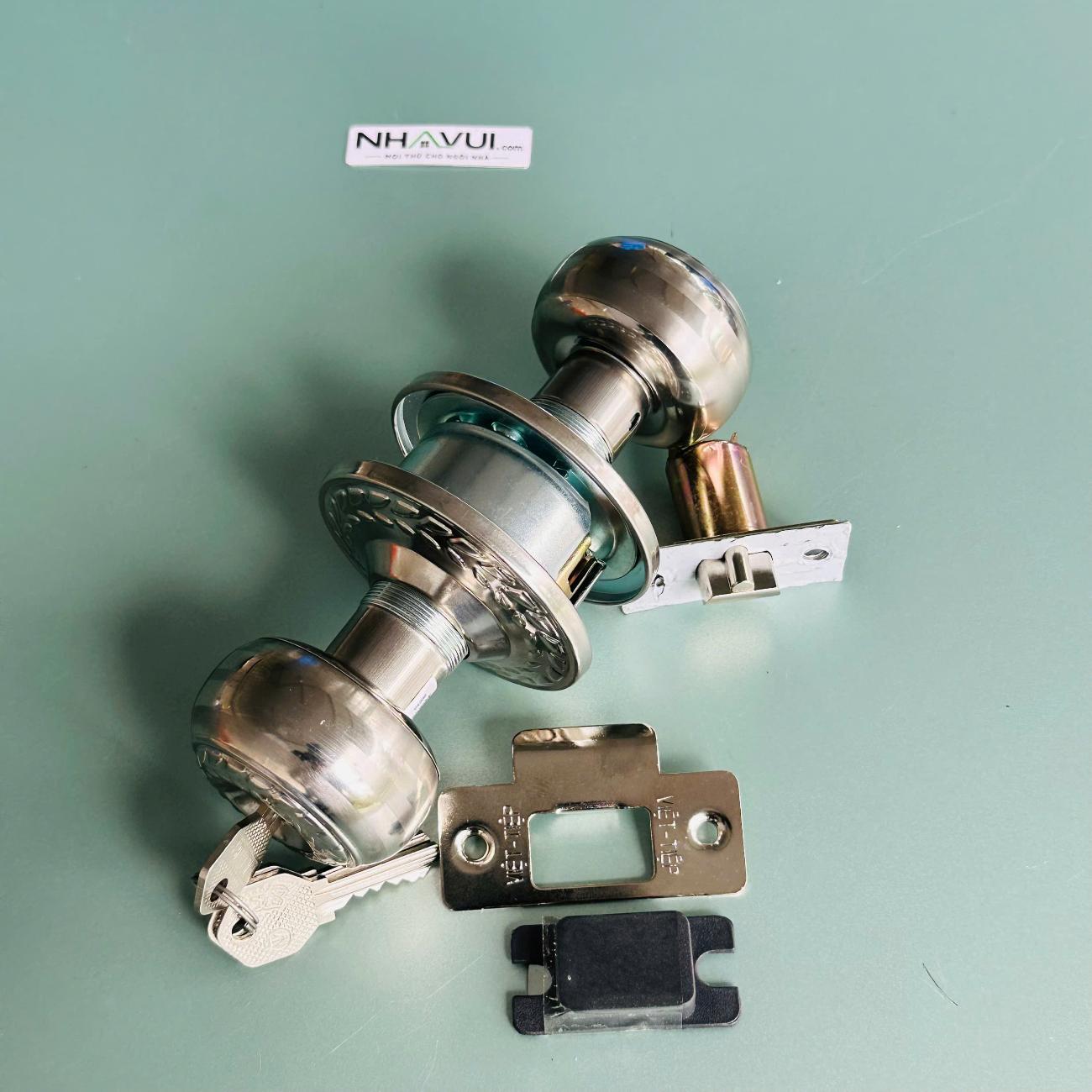 Khóa tay nắm tròn inox Việt Tiệp 04206