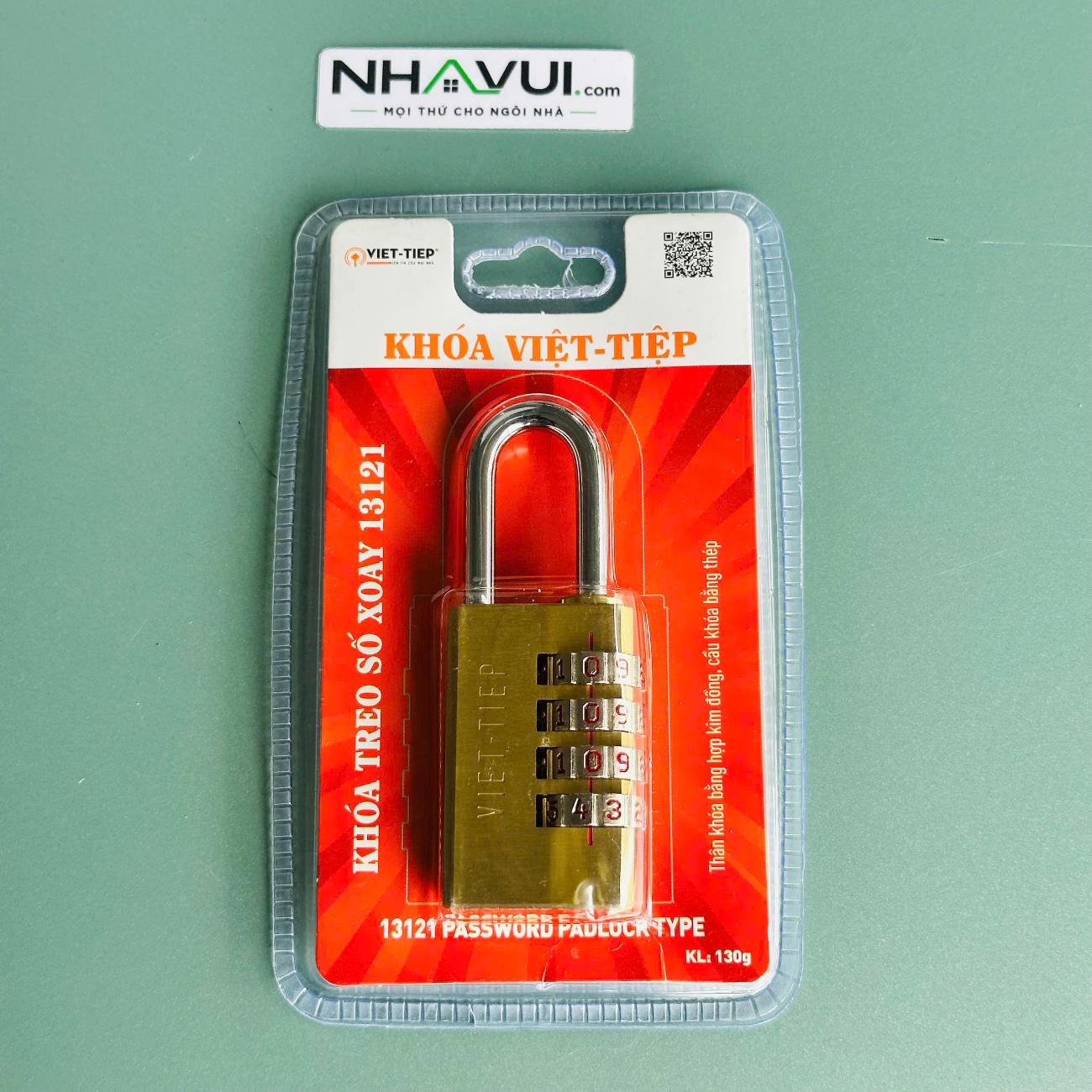 Khóa treo số xoay Việt Tiệp 13121