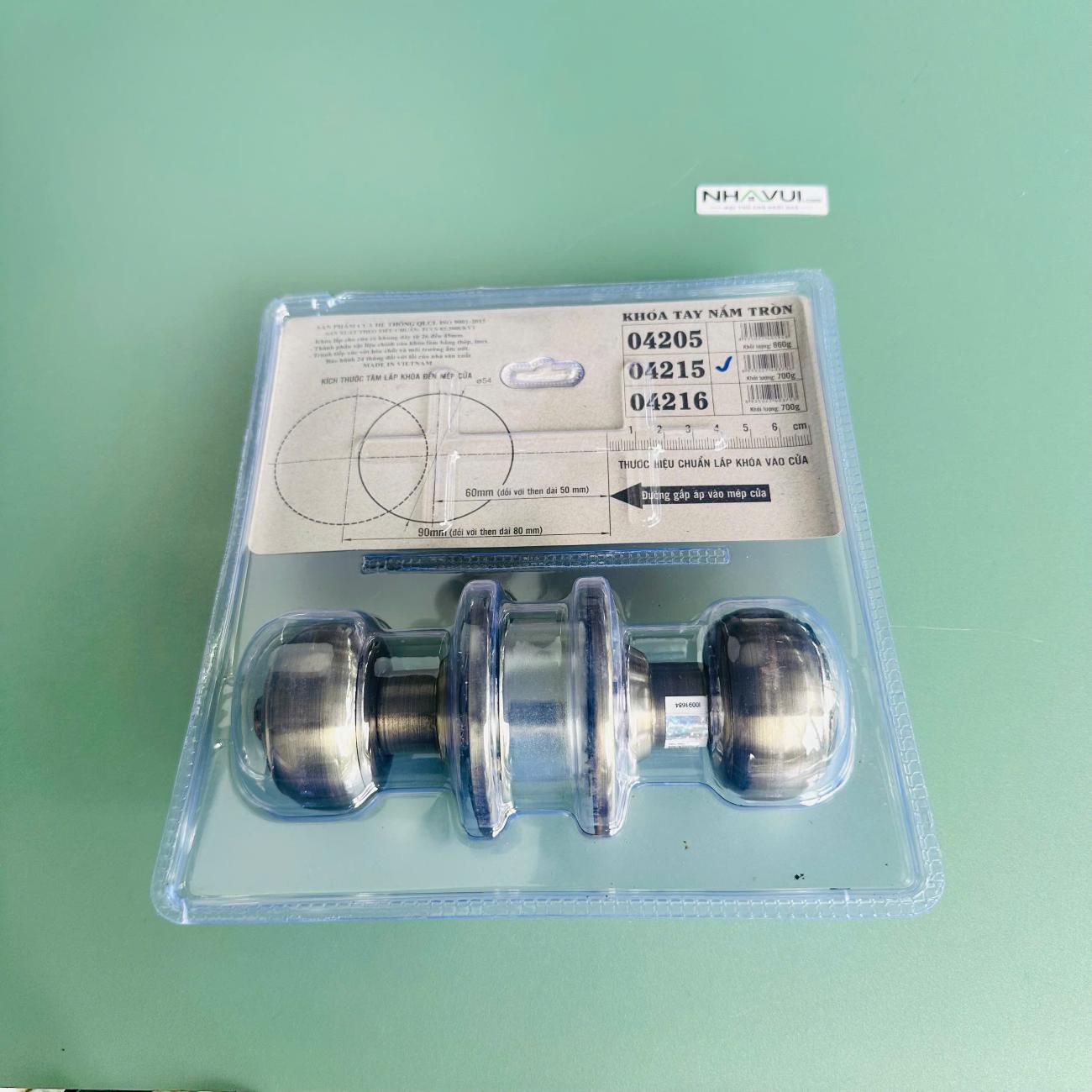 Khóa tay nắm tròn Việt Tiệp 04215