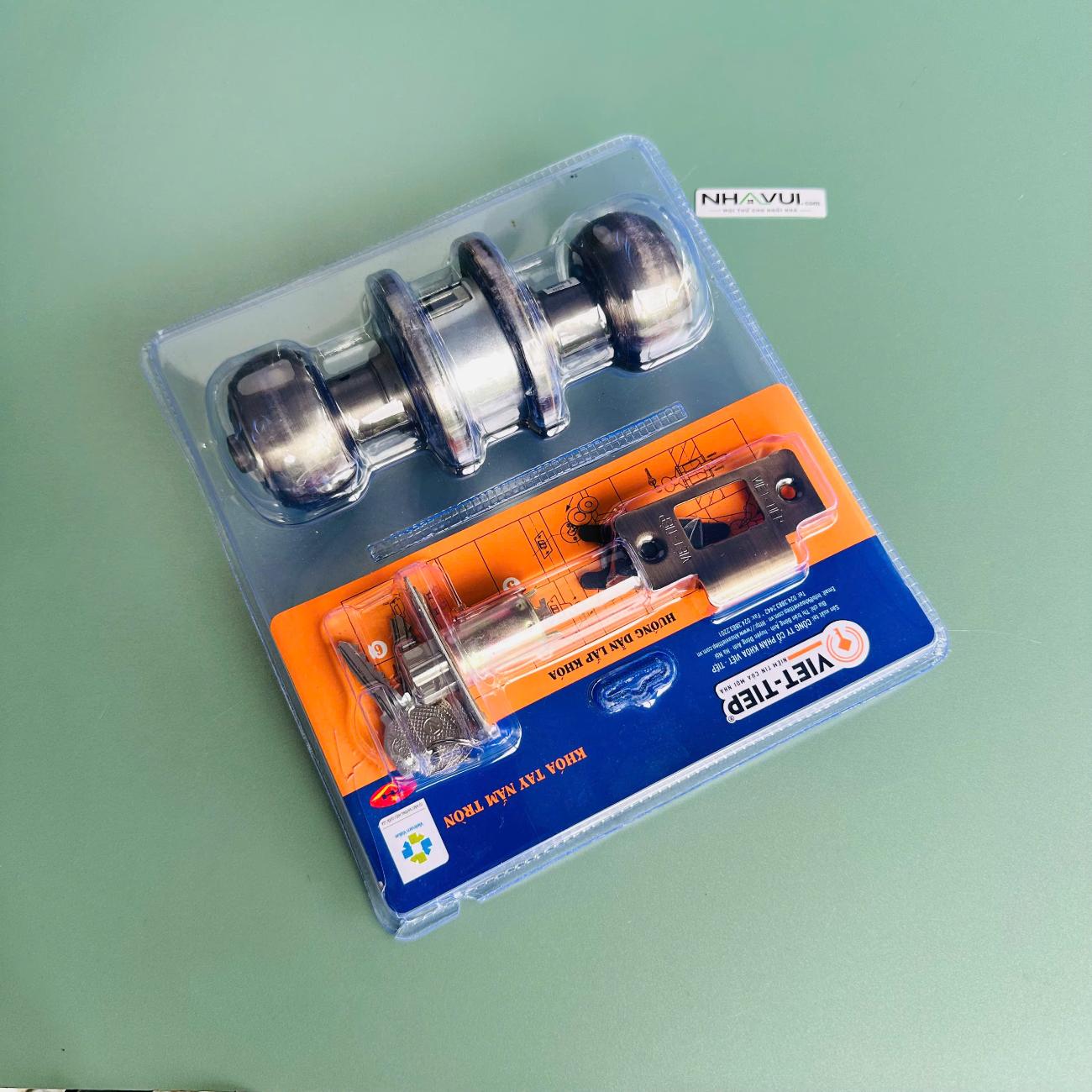 Khóa tay nắm tròn Việt Tiệp 04215