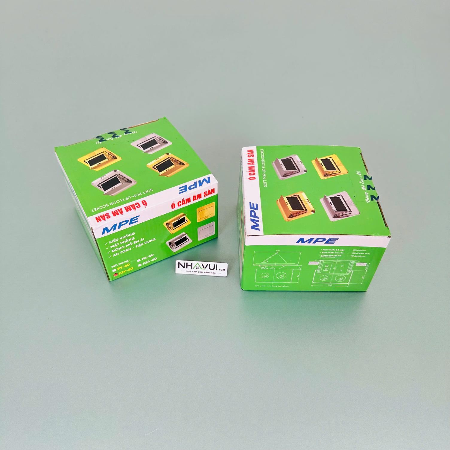 Ổ cắm âm sàn MPE F2Y-60 / F2A-60