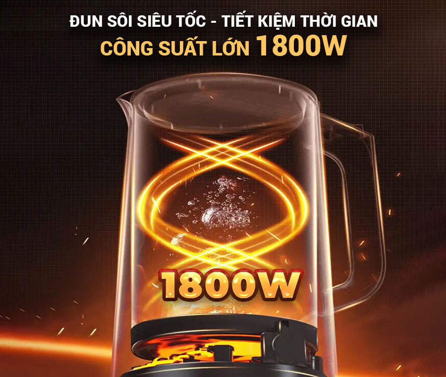 Ấm siêu tốc 2 lớp inox 304 Nagakawa NAG0320 1,8 lít