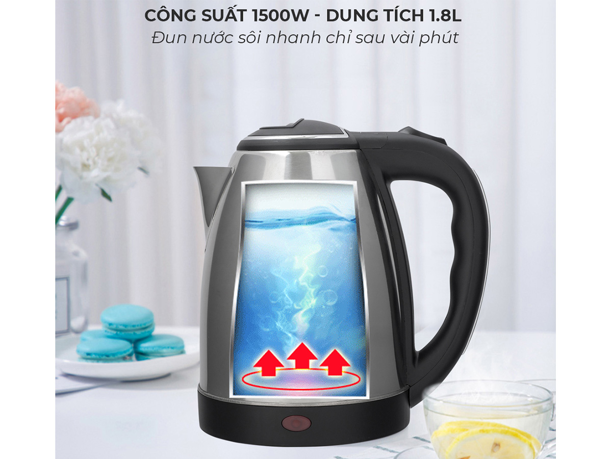 Ấm siêu tốc Nagakawa NAG0308 1,8 lít