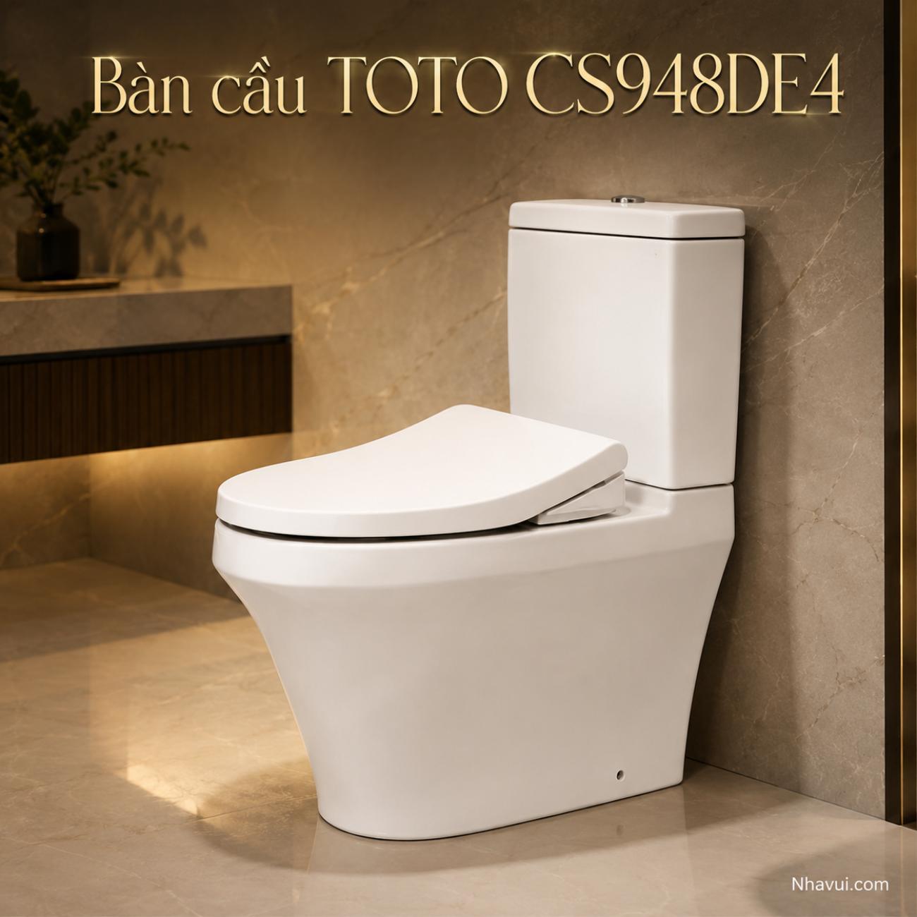 Bàn cầu kết hợp nắp rửa cơ TOTO CS948DE4 ECOWASHER TCW1211A