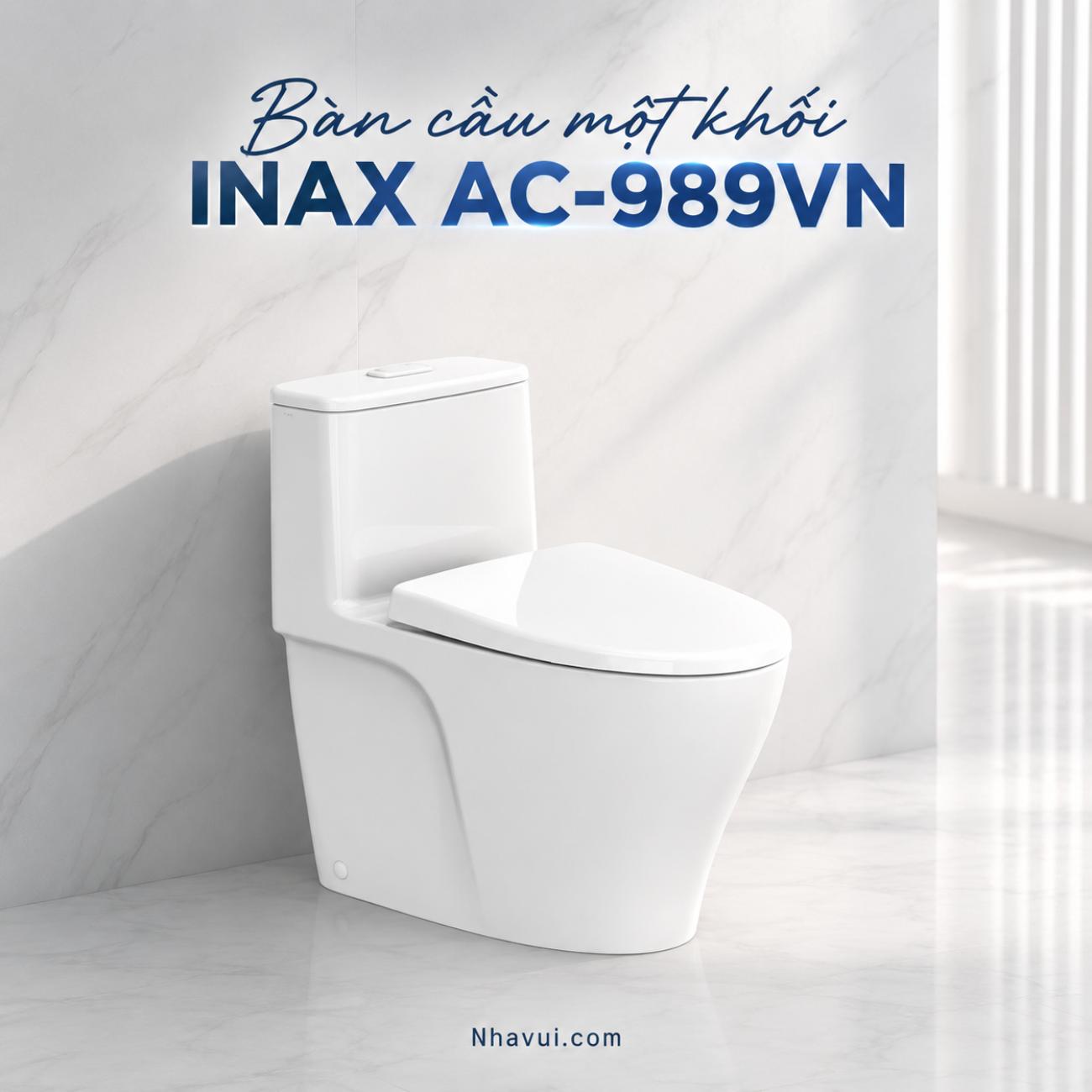 Bàn cầu một khối INAX AC-989VN AQUA CERAMIC