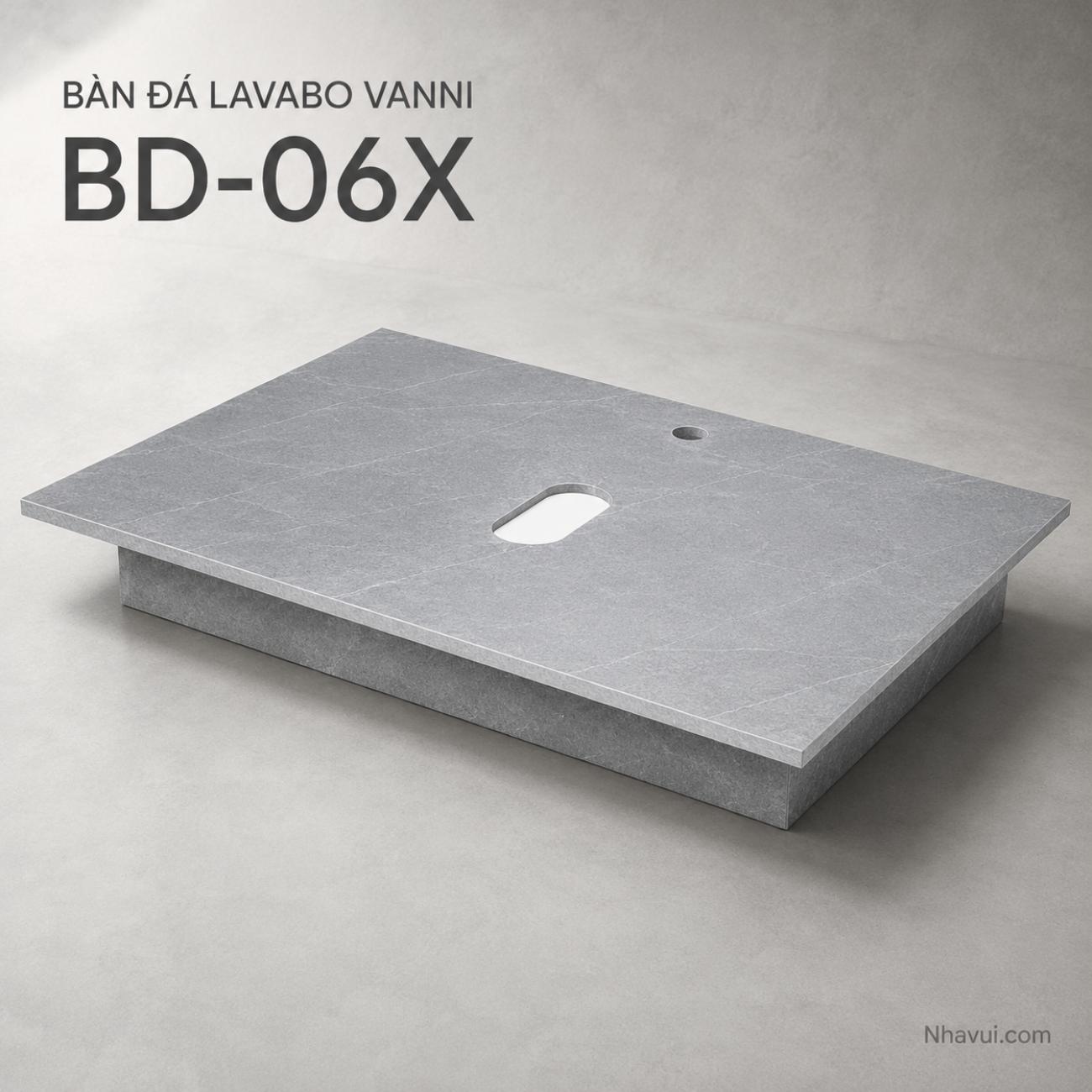 Bàn đá lavabo Vanni BD-06D/BD-06X/BD-06T 700 x 470 x 130mm