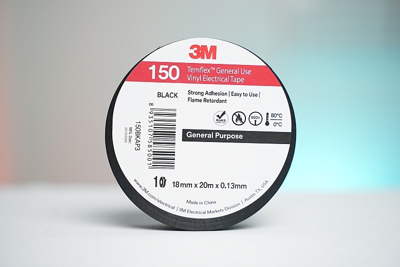 Băng keo điện 3M Temflex 150 màu đen – 18 mm x 20 m x 0,13 mm