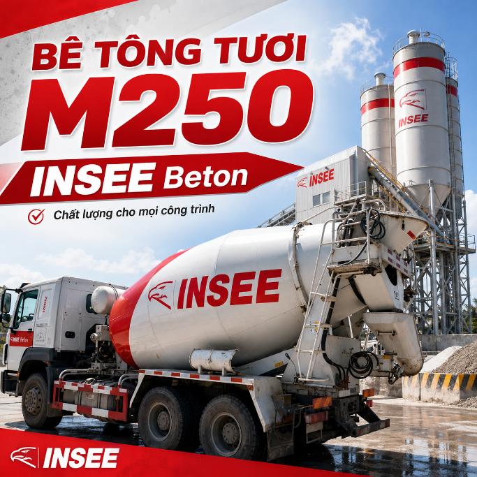 Bê tông tươi M250 INSEE Beton