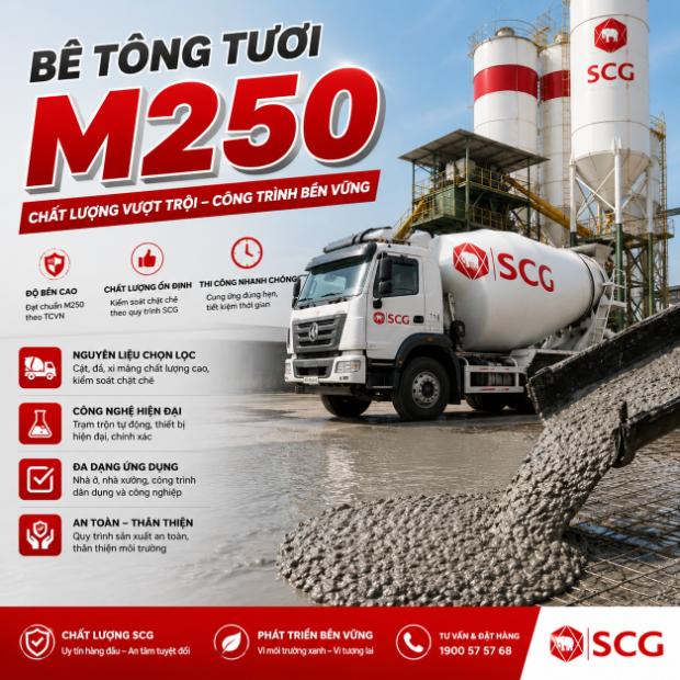 Bê tông tươi M250 SCG