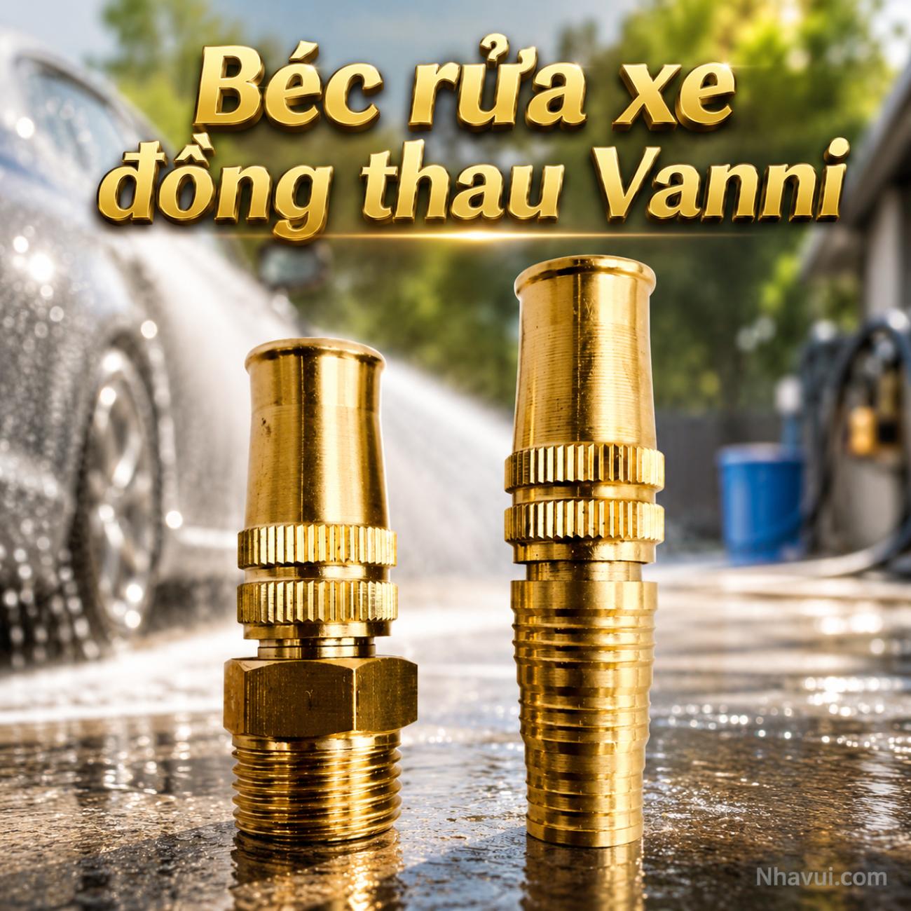 Béc rửa xe đồng thau Vanni
