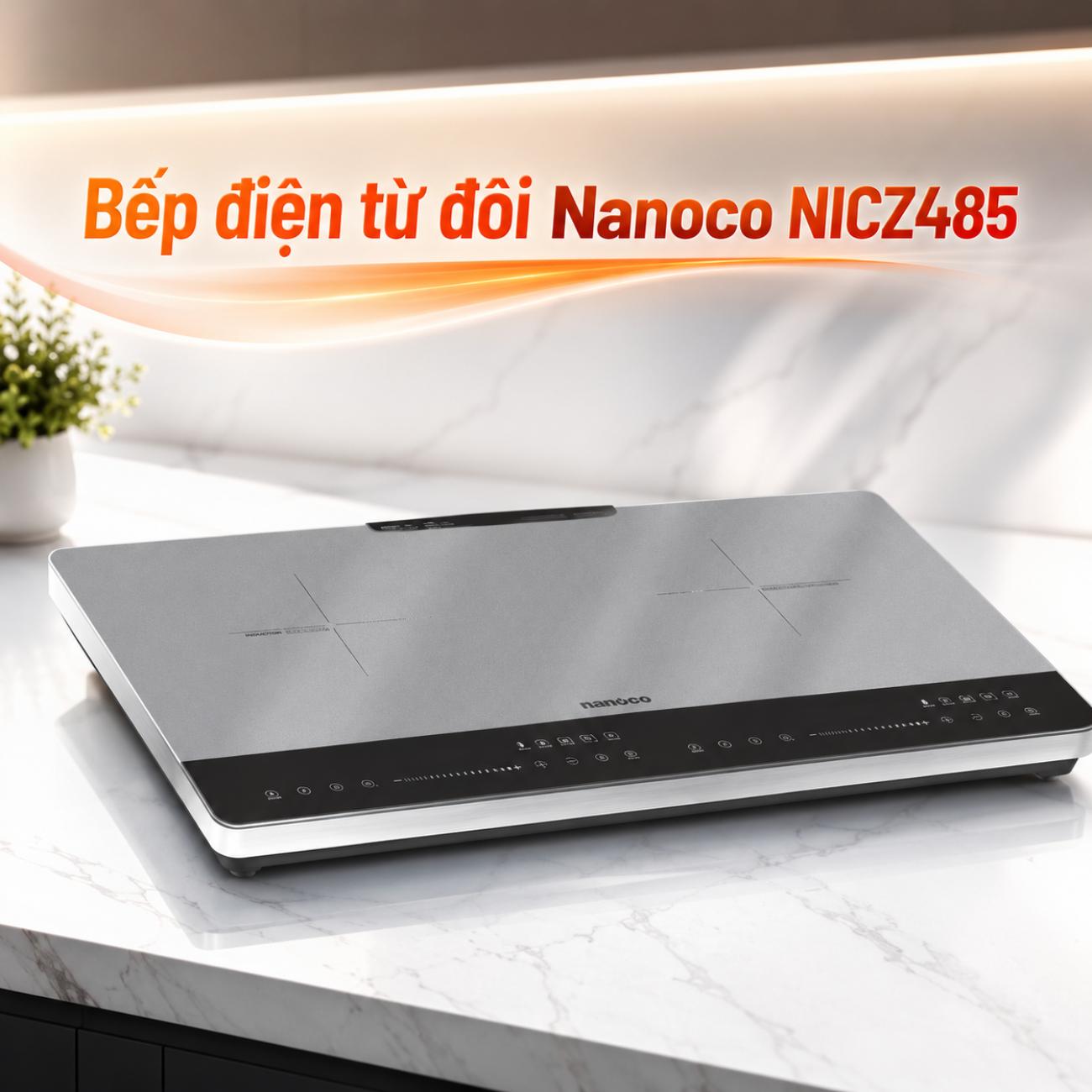 Bếp điện từ đôi Nanoco NICZ485