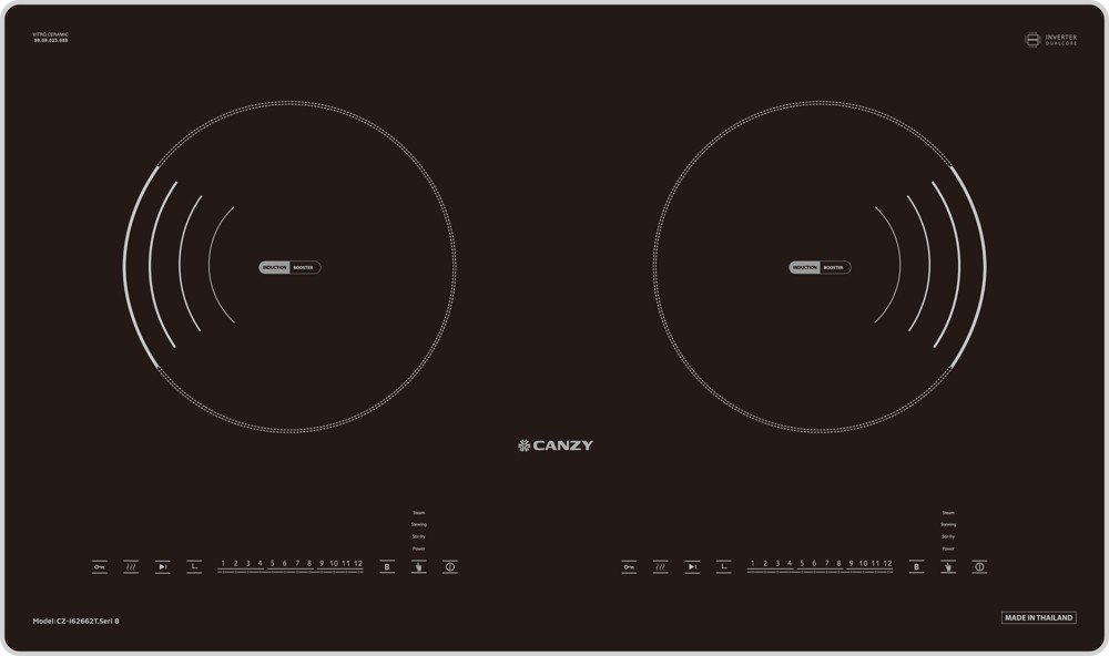 Bếp từ Canzy CZ-I62662T.SERIAL 8