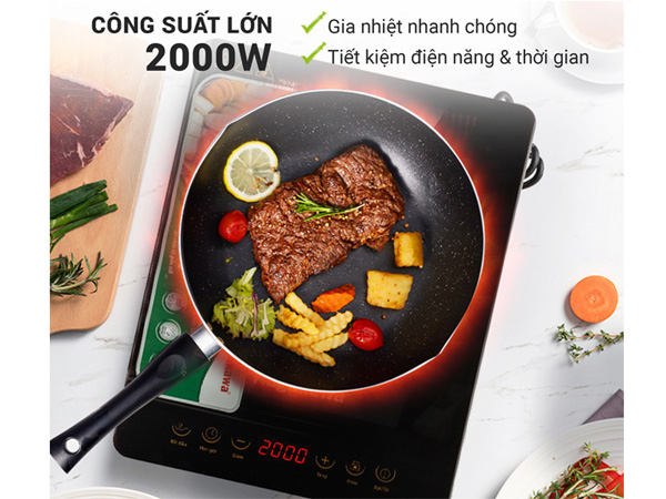 Bếp từ đơn cảm ứng Nagakawa NAG0704 kèm nồi lẩu