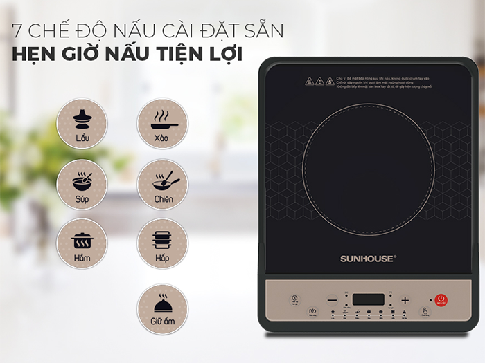Bếp từ đơn Sunhouse SHD6160 kèm nồi lẩu