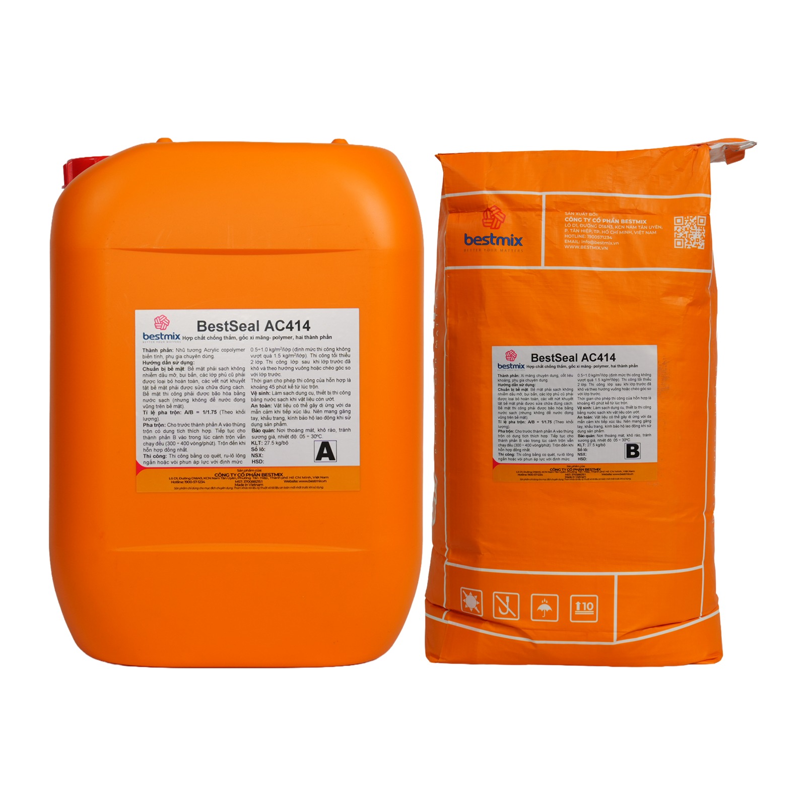 BestSeal AC414 chính hãng – 34 kg/bộ (A: 14 kg; B: 20 kg)
