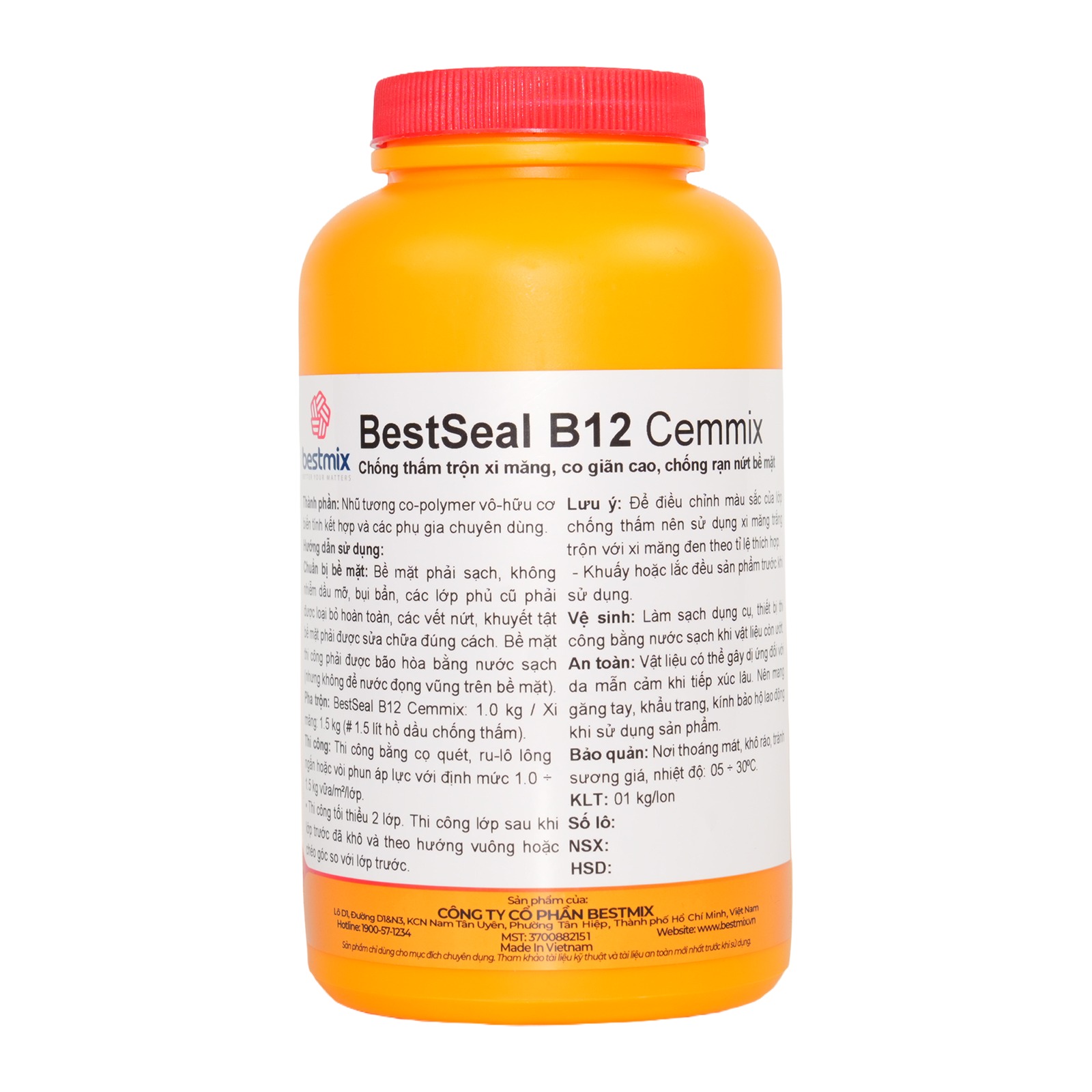 BestSeal B12 Cemmix chính hãng – 4 kg/thùng; 18 kg/thùng
