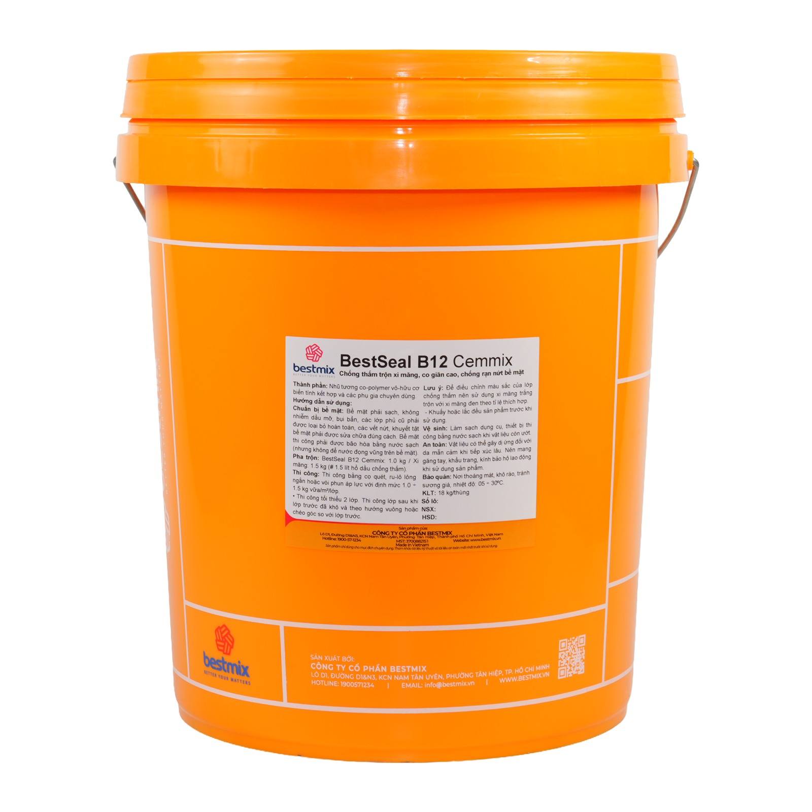 BestSeal B12 Cemmix chính hãng – 4 kg/thùng; 18 kg/thùng
