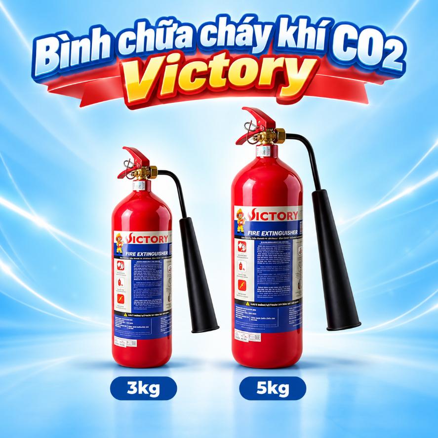 Bình chữa cháy khí CO2 Victory 3kg – 5kg