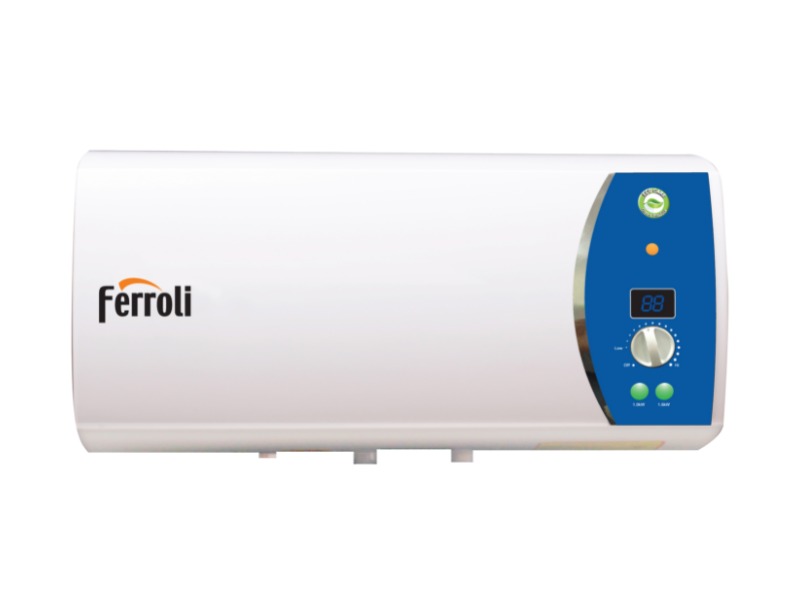 Bình nóng lạnh gián tiếp Ferroli Verdi AE 15/20/30 lít hiển thị nhiệt độ
