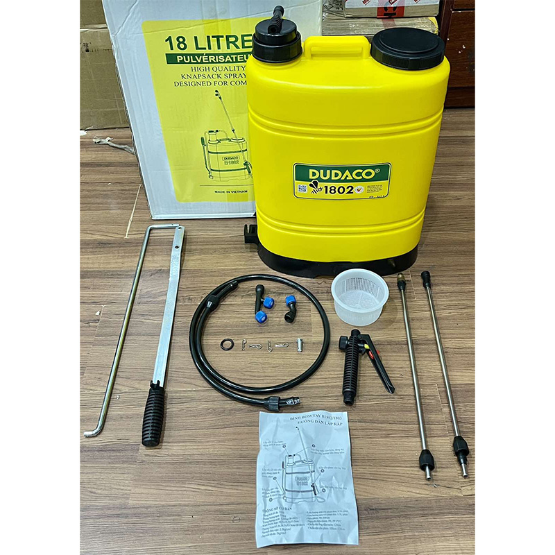 Bình xịt đeo vai 2 cần Dudaco B1802 18 lít