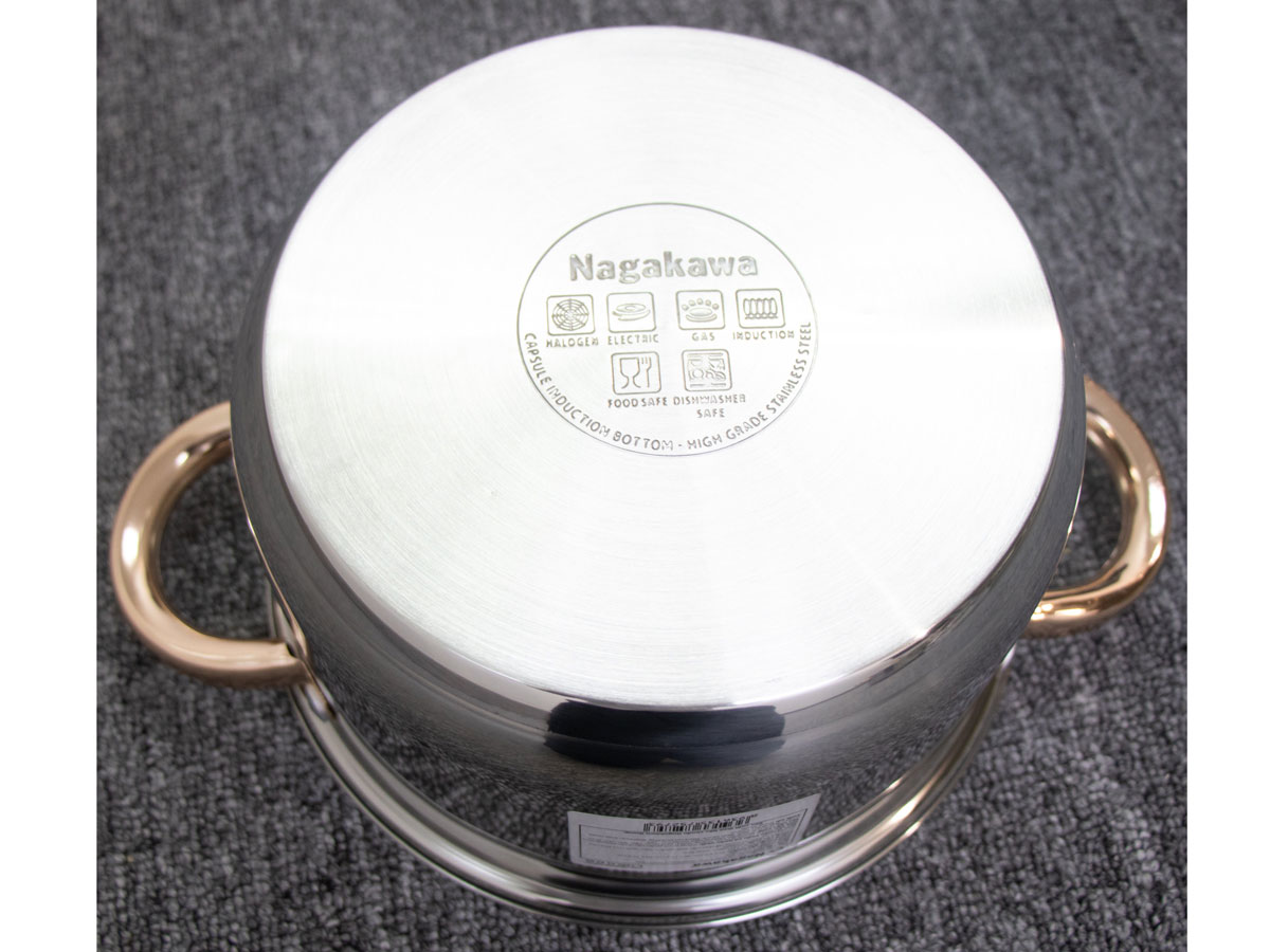 Bộ 3 nồi inox 4 đáy Nagakawa NAG1306 (16, 20, 24cm)