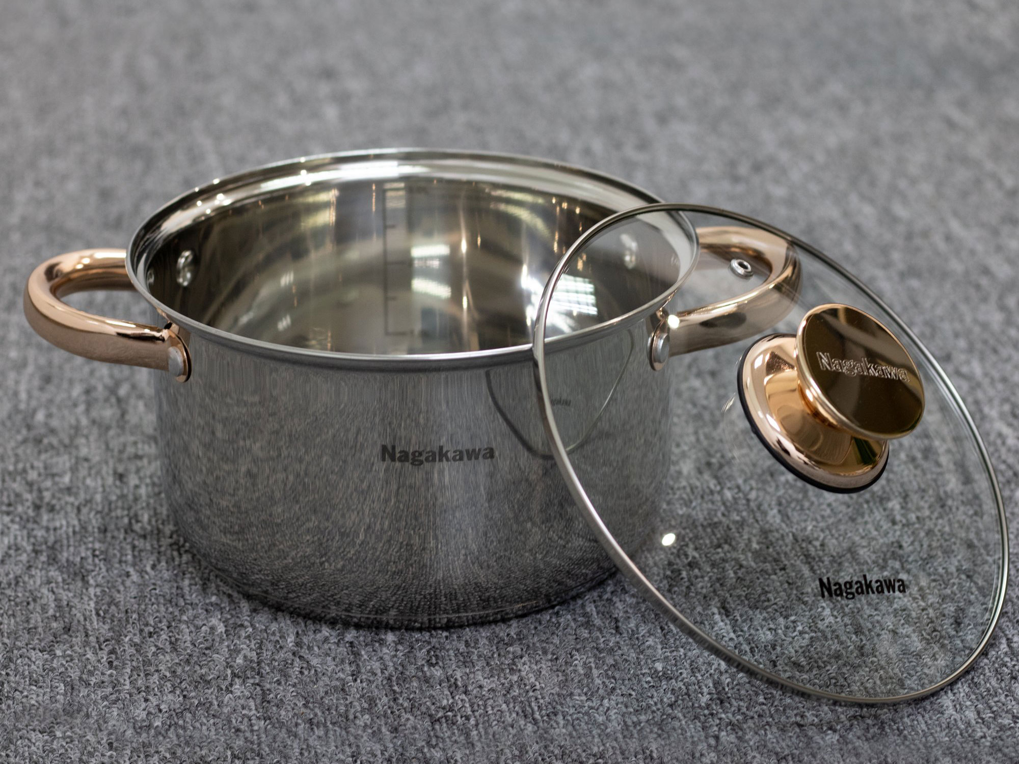 Bộ 3 nồi inox 4 đáy Nagakawa NAG1306 (16, 20, 24cm)