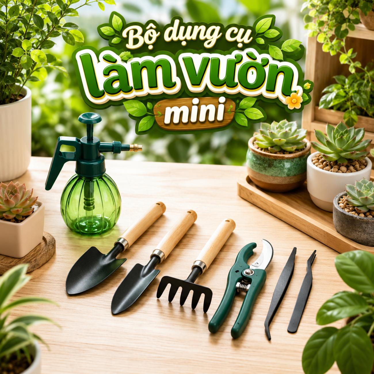 Bộ dụng cụ làm vườn mini