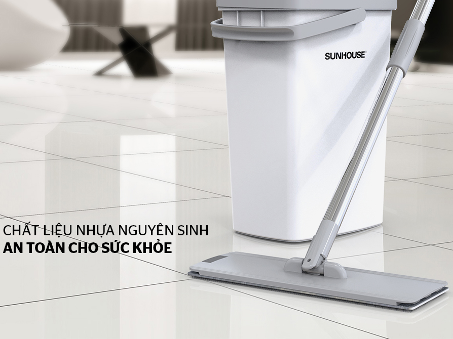 Bộ lau nhà đa năng Space Saving Sunhouse KS-CL3211PW