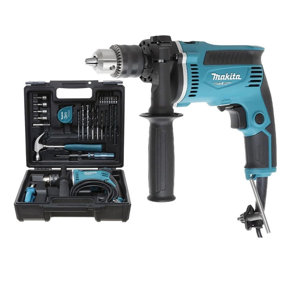 Bộ máy khoan búa Makita M8103KX2B 430W kèm 26 phụ kiện