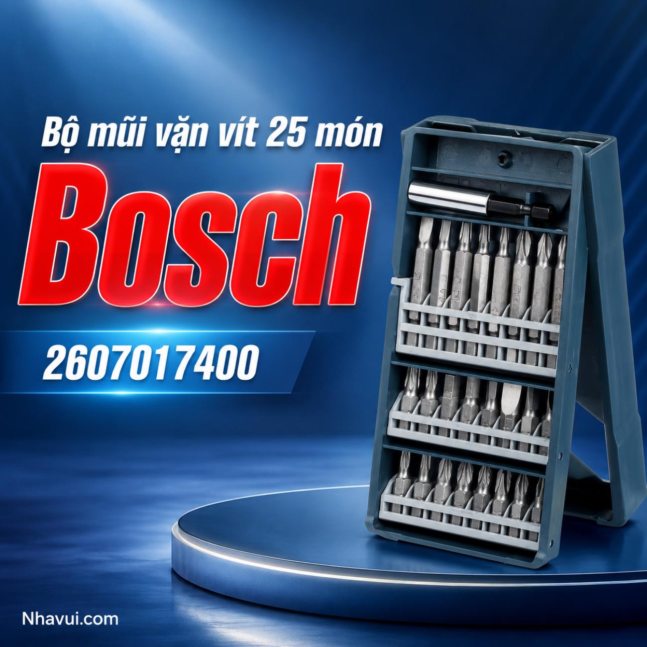 Bộ mũi vặn vít 25 món Bosch 2607017400