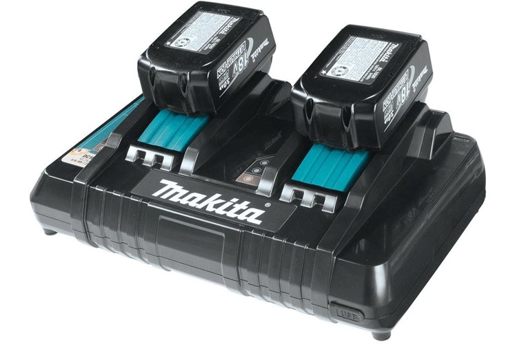 Bộ sạc đôi Makita DC18RD 196933-6 cho pin LXT 14,4V – 18V