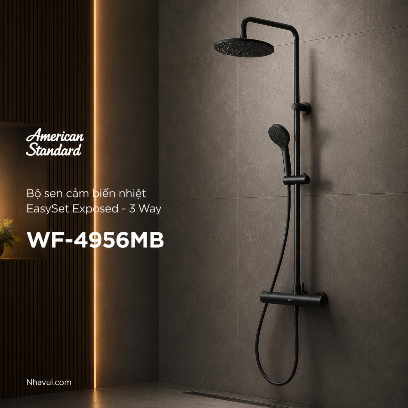 Bộ sen cảm biến nhiệt American Standard WF-4956MB EasySet Exposed 3-Way