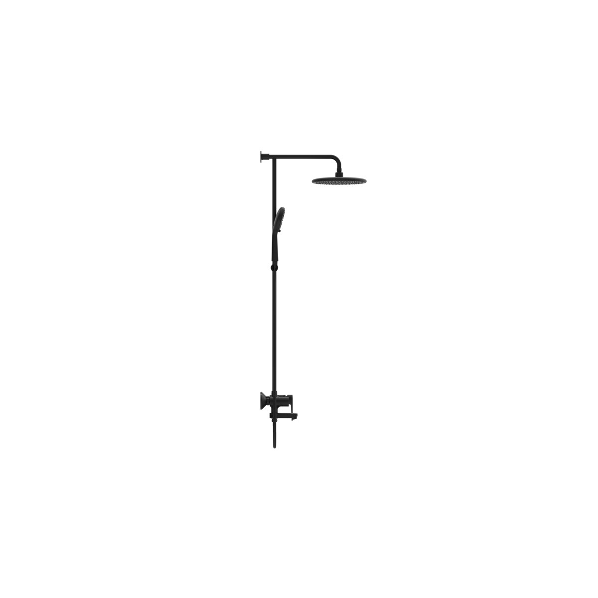 Bộ sen phun mưa Simplica Matte Black màu đen mờ American Standard WF-6284