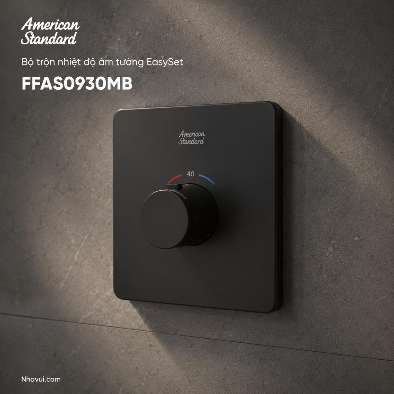 Bộ trộn nhiệt độ âm tường American Standard FFAS0930MB EasySet